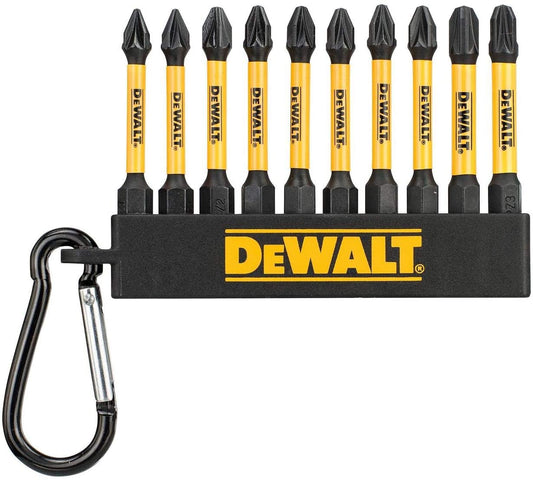 DeWalt DT7274-QZ 50mm Pozi Phillips High Impact Screwdriver Bit Set PZ1 PZ2 PH2
