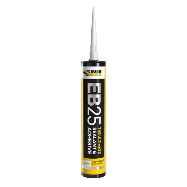 Everbuild EB25 White The Ultimate Sealant and Adhesive Food Safe Hybrid Polymer