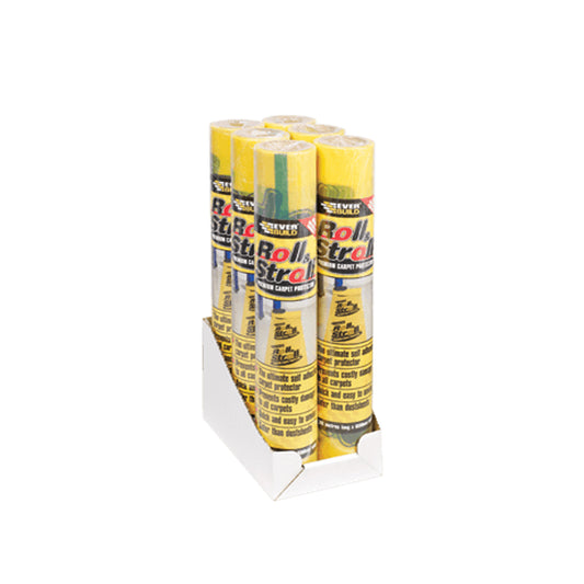 Everbuild Roll & Stroll 600mm x 75m Carpet Floor Protection Film Dust Protector