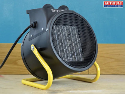 Faithfull FPPHEAT28KWC Ceramic Fan Heater 2.8kw 240v Space Heater