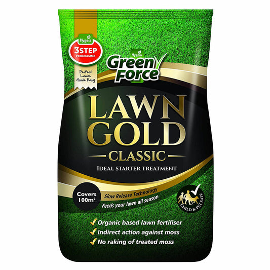 Hygeia Green Force Lawn Gold Classic Organic Grass Fertiliser 10kg