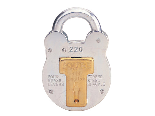 Squire 220 220 Old English Padlock with Steel Case 38mm