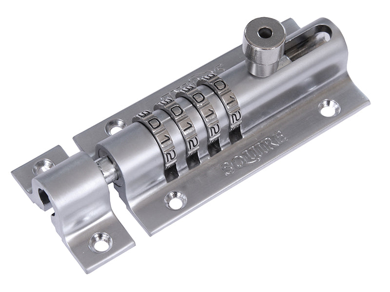 Squire COMBI4CH CombiBolt 4 Re-Codable Locking Bolt Chrome 120mm