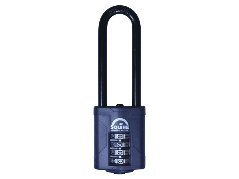 Squire CP40/2.5 CP40/2.5 Combination Padlock 4-Wheel 40mm Extra Long Shackle 63mm