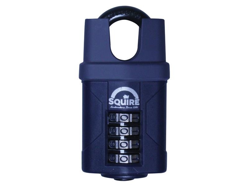 Squire CP50CS CP50CS Combination Padlock 4-Wheel Closed Shackle 50mm