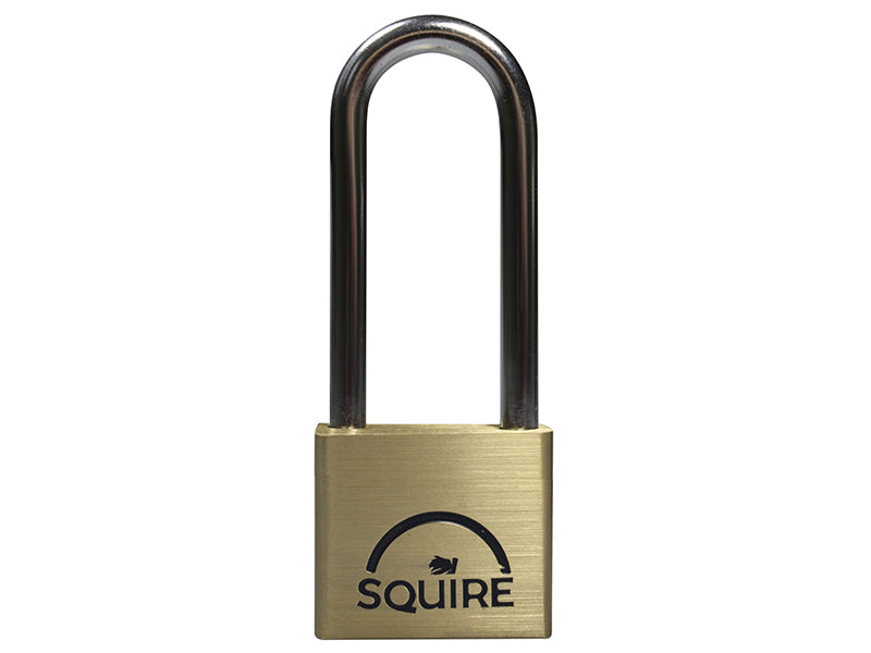 Squire LN4/2.5 LN4LS Lion Brass Padlock 5-Pin 40mm - 65mm Long Shackle