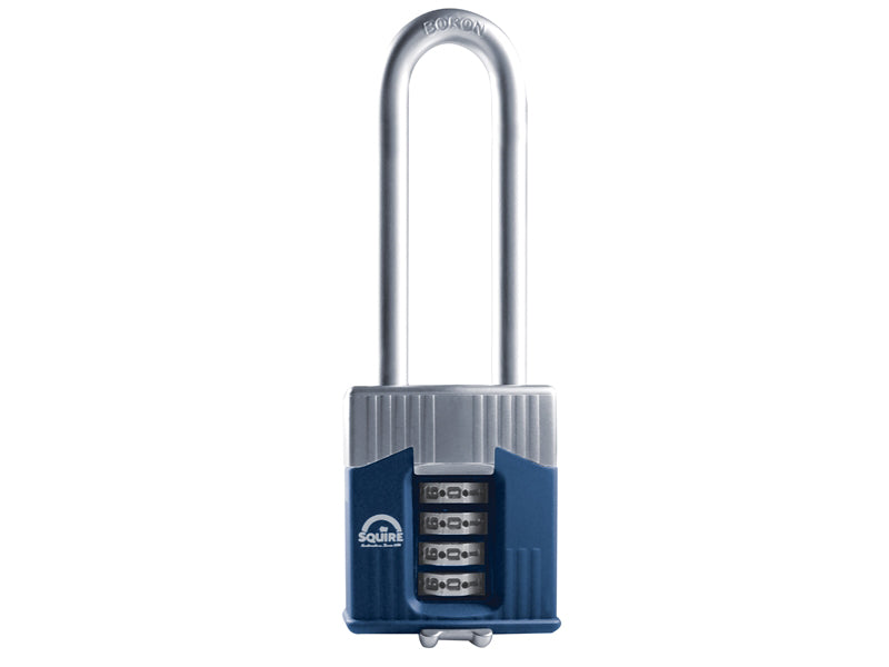 Squire WARRIOR COMBI 45/2.5 Warrior High-Security Long Shackle Combination Padlock 45mm