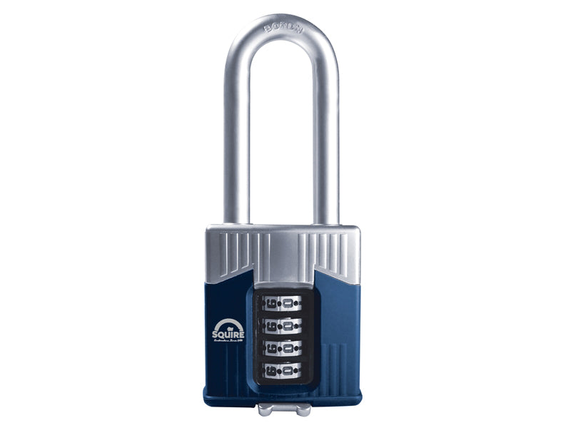Squire WARRIOR COMBI 55/2.5 Warrior High-Security Long Shackle Combination Padlock 55mm