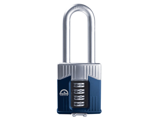 Squire WARRIOR COMBI 55/2.5 Warrior High-Security Long Shackle Combination Padlock 55mm