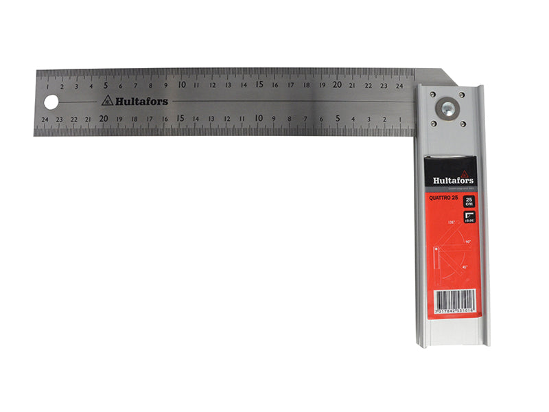 Hultafors 253103 Quattro Adjustable Try Square 250mm (10in)