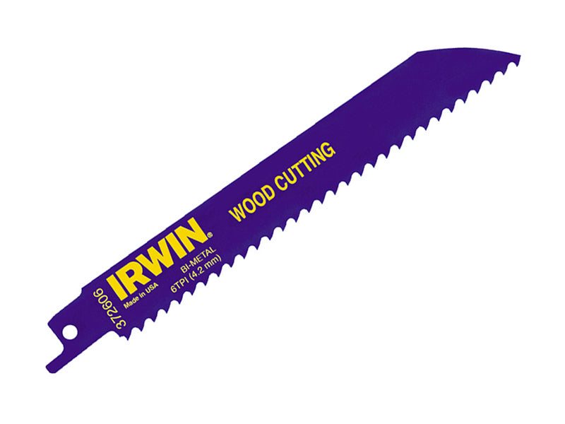 IRWIN® 10504150 606R 150mm Sabre Saw Blade Fast Cutting Wood Pack of 5