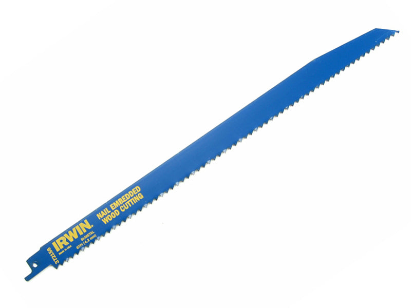 IRWIN® 10504160 156R Sabre Saw Blade for Nail Embedded Wood 300mm Pack of 5