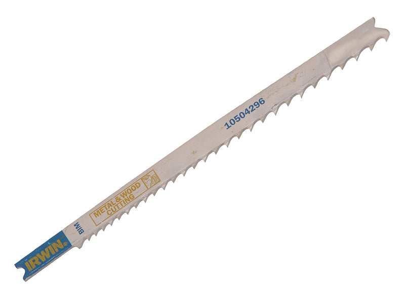 IRWIN® 10504296 U345XF Jigsaw Blades Metal & Wood Cutting Pack of 5