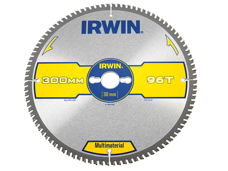 IRWIN® 1897446 Multi Material Circular Saw Blade 300 x 30mm x 96T TCG