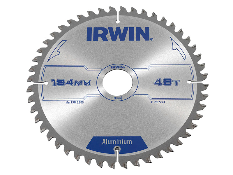 IRWIN® 1907773 Professional Aluminium Circular Saw Blade 184 x 30mm x 48T TCG