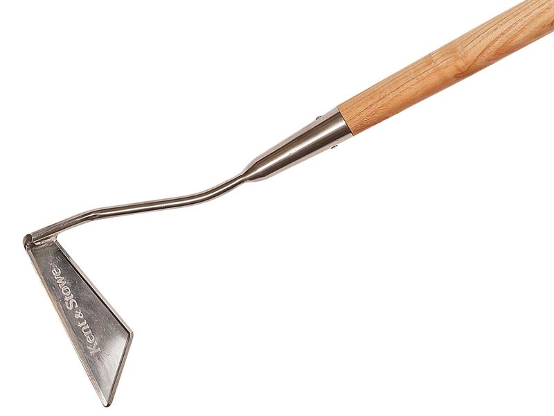 Kent&Stowe 70100037 Stainless Steel Long Handled 3-Edged Hoe, FSC®