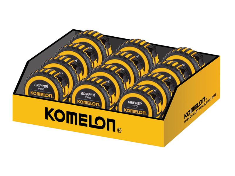 Komelon KG826E Gripper™ Tape 8m/26ft (Width 25mm) Display of 12