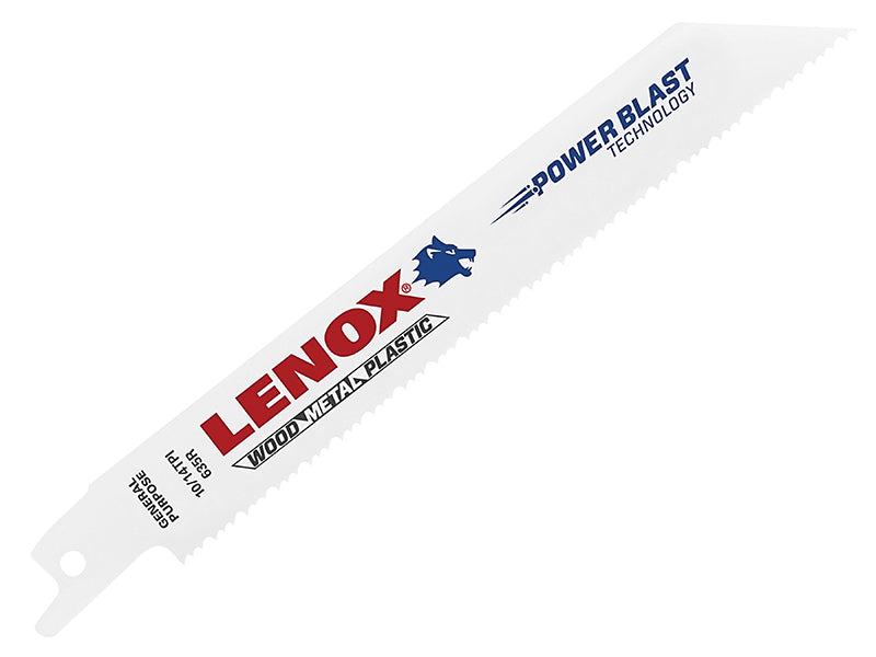 LENOX 1769340 1769340-635R General Purpose Reciprocating Saw Blade 150mm 10/14 TPI (Pack 5)