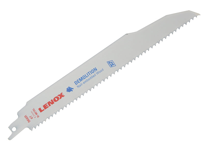 LENOX T20598-966R 20598-966R Demolition Reciprocating Saw Blades 225mm 6 TPI (Pack 2)