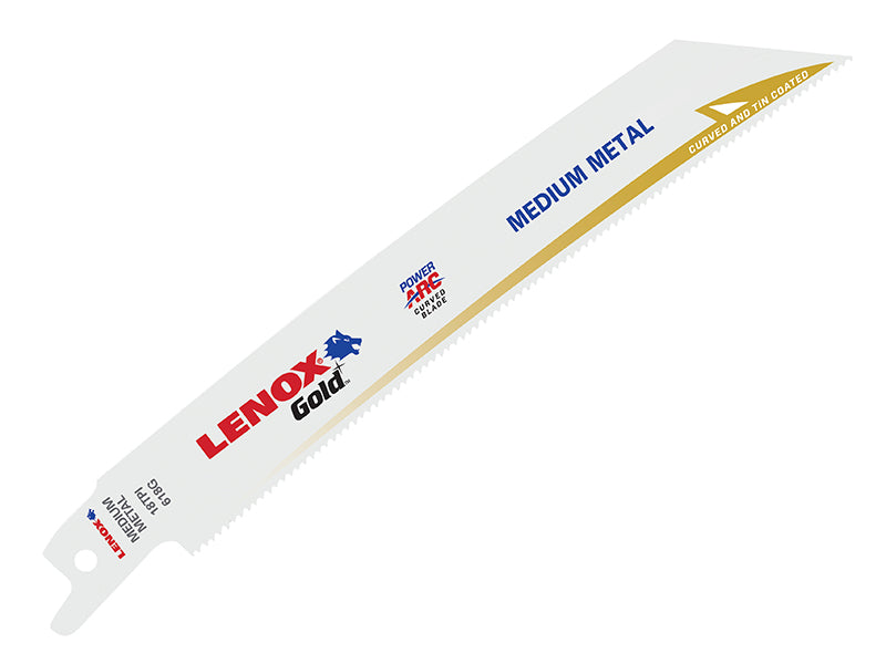 LENOX 21069618GR 618GR Gold® Metal Cutting Reciprocating Saw Blades 150mm 18 TPI (Pack 5)