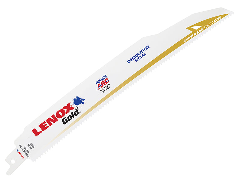 LENOX 21089960GR 960GR Gold® Demolition Reciprocating Saw Blades 230mm 10 TPI (Pack 5)