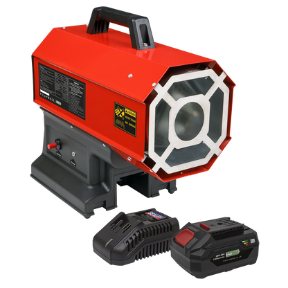 SEALEY - LP69CCOMBO 2-in-1 Cordless/Corded Space Warmer® 30,000-68,000Btu/hr(9-20kW) Propane Heater Kit