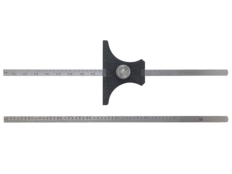 Moore&Wright 43 Reversible Base Depth Gauge Metric/Imperial 0-6in