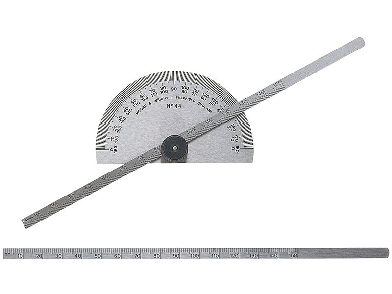 Moore&Wright 44 Protractor Type Depth Gauge Metric/Imperial 0-6in