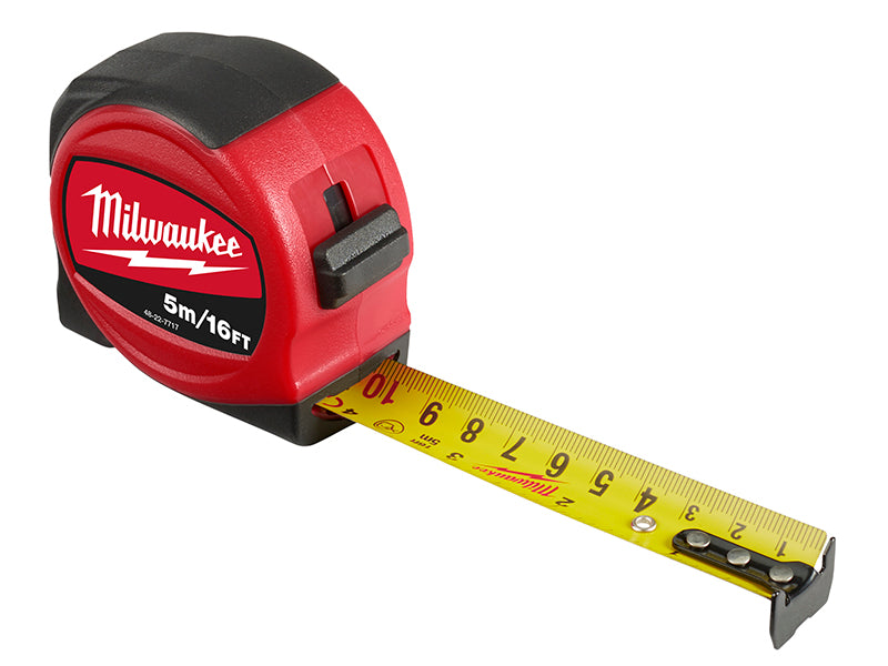 Milwaukee 48227717 Slimline Tape Measure 5m/16ft (Width 25mm)