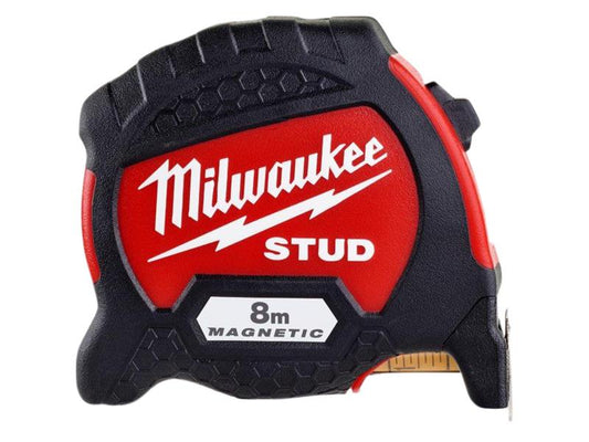 Milwaukee 4932471627 STUD™ II Magnetic Tape Measure 8m (Width 33mm) (Metric only)