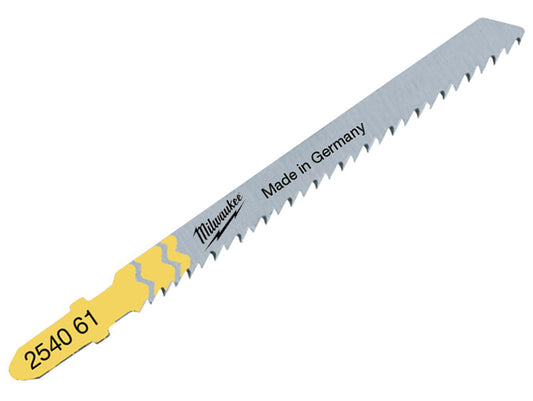 Milwaukee 4932254061 Clean & Splinter Free Wood Jigsaw Blade Pack of 5 T101B