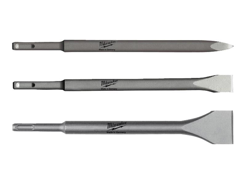 Milwaukee 4932430001 SDS Plus Chisel Set, 3 Piece