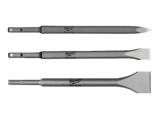 Milwaukee 4932430001 SDS Plus Chisel Set, 3 Piece