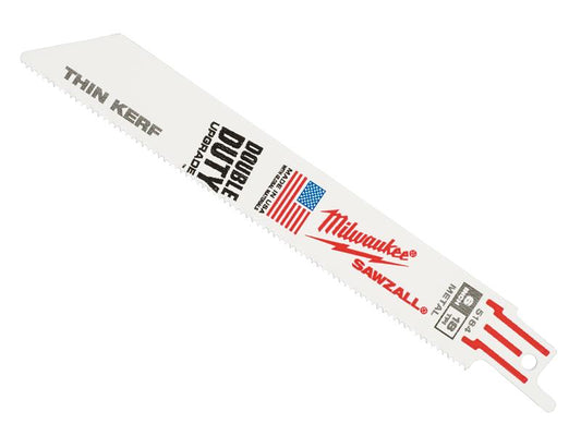 Milwaukee 48005184 SAWZALL® Metal: Thin Kerf Blade 150mm 18 TPI (Pack 5)