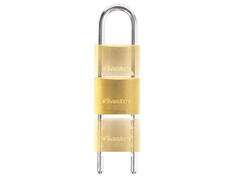 MasterLock 1950EURD Solid Brass 50mm Padlock with Adjustable Shackle
