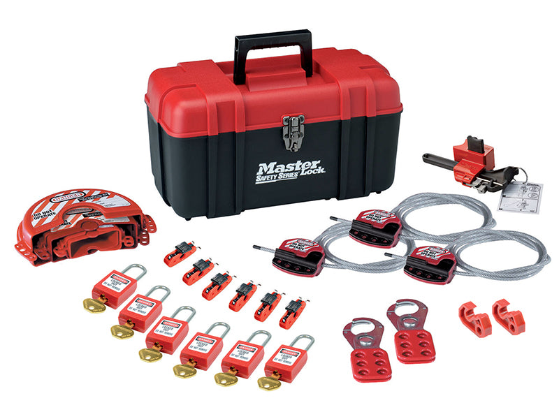 MasterLock S1117VES31KA Valve & Electrical Lockout Toolbox Kit 23-Piece
