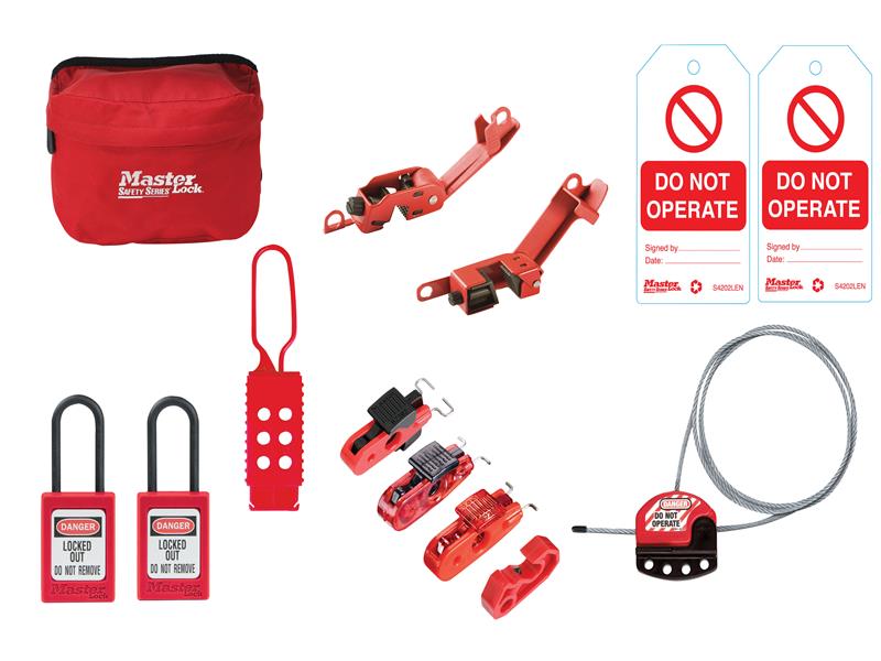 MasterLock MAINTKIT-EN General Maintenance Lockout Kit, 11 Piece