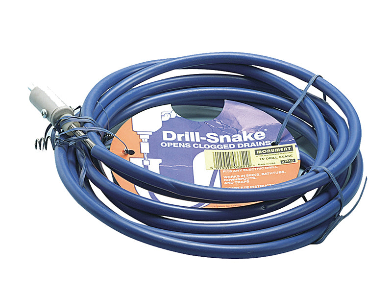 Monument 3351G 3351G Drill Snake - 15ft Snake