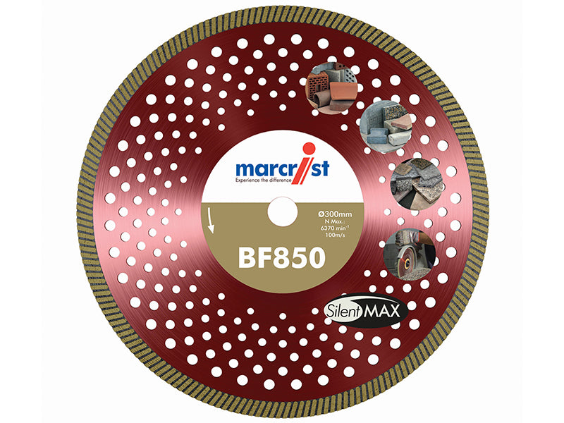 Marcrist 1202.0300.20 BF850 SilentMAX Ultimate Turbo Diamond Blade 300 x 20mm