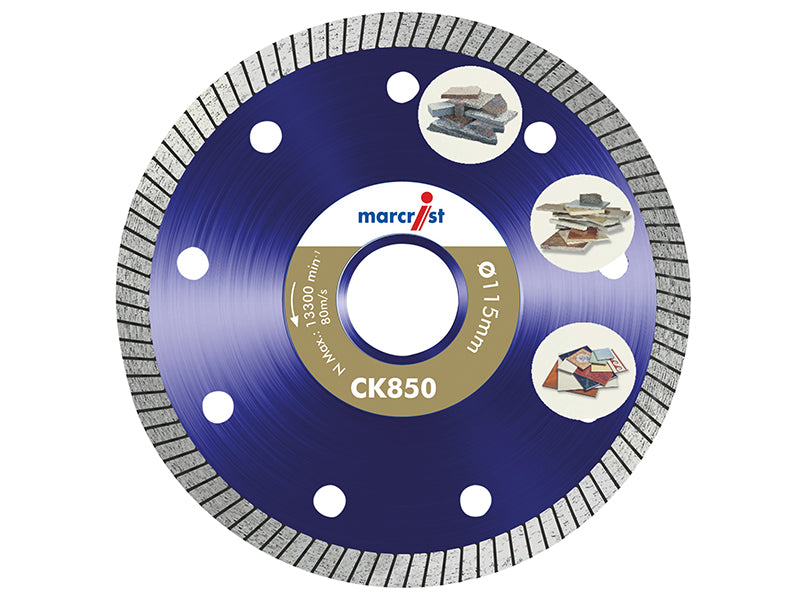 Marcrist 1830.0115.22 CK850 Extreme Speed Diamond Blade Fast Tile 115 x 22.2mm