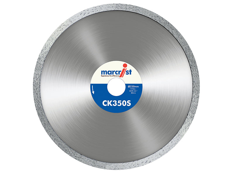 Marcrist 1832.1115.22 CK350 Smooth Rim Diamond Blade Tile Cut 115 x 22.2mm