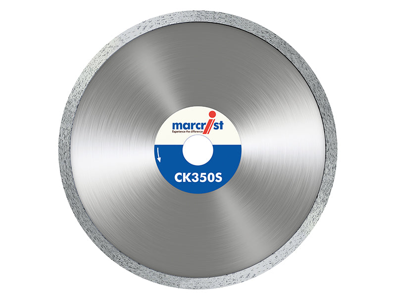 Marcrist 1832.1125.22 CK350 Smooth Rim Diamond Blade Tile Cut 125 x 22.2mm