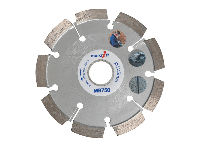 Marcrist 2190.0125.22 MR750 Mortar Raking Diamond Blade 125 x 22.2 x 6mm