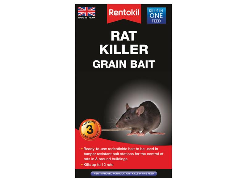 Rentokil PSR32 Rat Killer Grain Bait (Sachets 3)