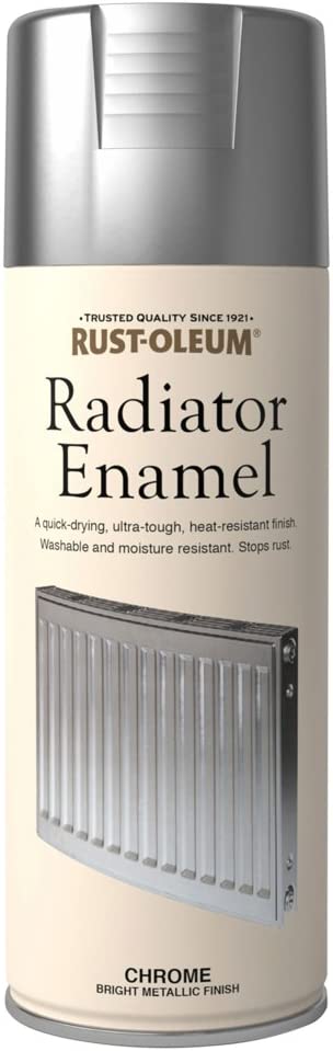 Rust-Oleum Ultra Tough Radiator Enamel Spray Paint Chrome Metallic 400ml