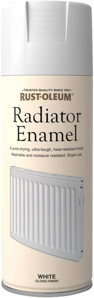 Rust-Oleum Ultra Tough Radiator Enamel Spray Paint White Gloss 400ml