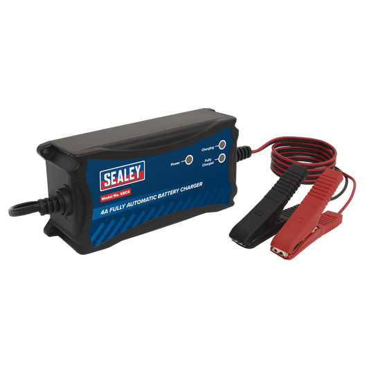 SEALEY - SBC4 Battery Charger 12V 4A Fully Automatic