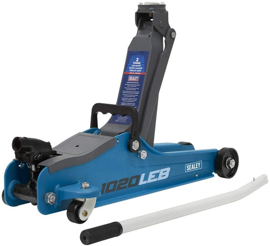 SEALEY - 1020LEB Trolley Jack 2tonne Low Entry Short Chassis - Blue