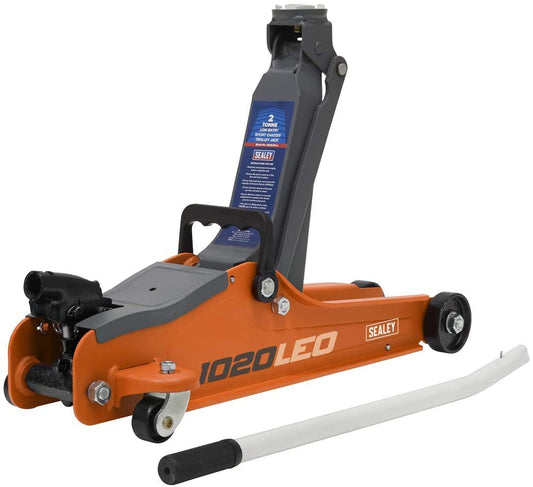 SEALEY - 1020LEO Trolley Jack 2tonne Low Entry Short Chassis - Orange