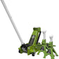 SEALEY - 3015CXHV Trolley Jack 3tonne with Super Rocket Lift & Axle Stands (Pair) 3tonne Capacity per Stand-Hi-Vis